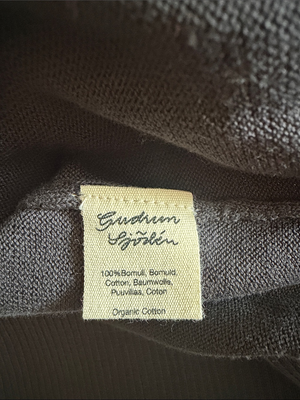 Gudrun Sjoden Black Gray Colorblock Knit Lagenlook Sweater Dress size L - Picture 4 of 8